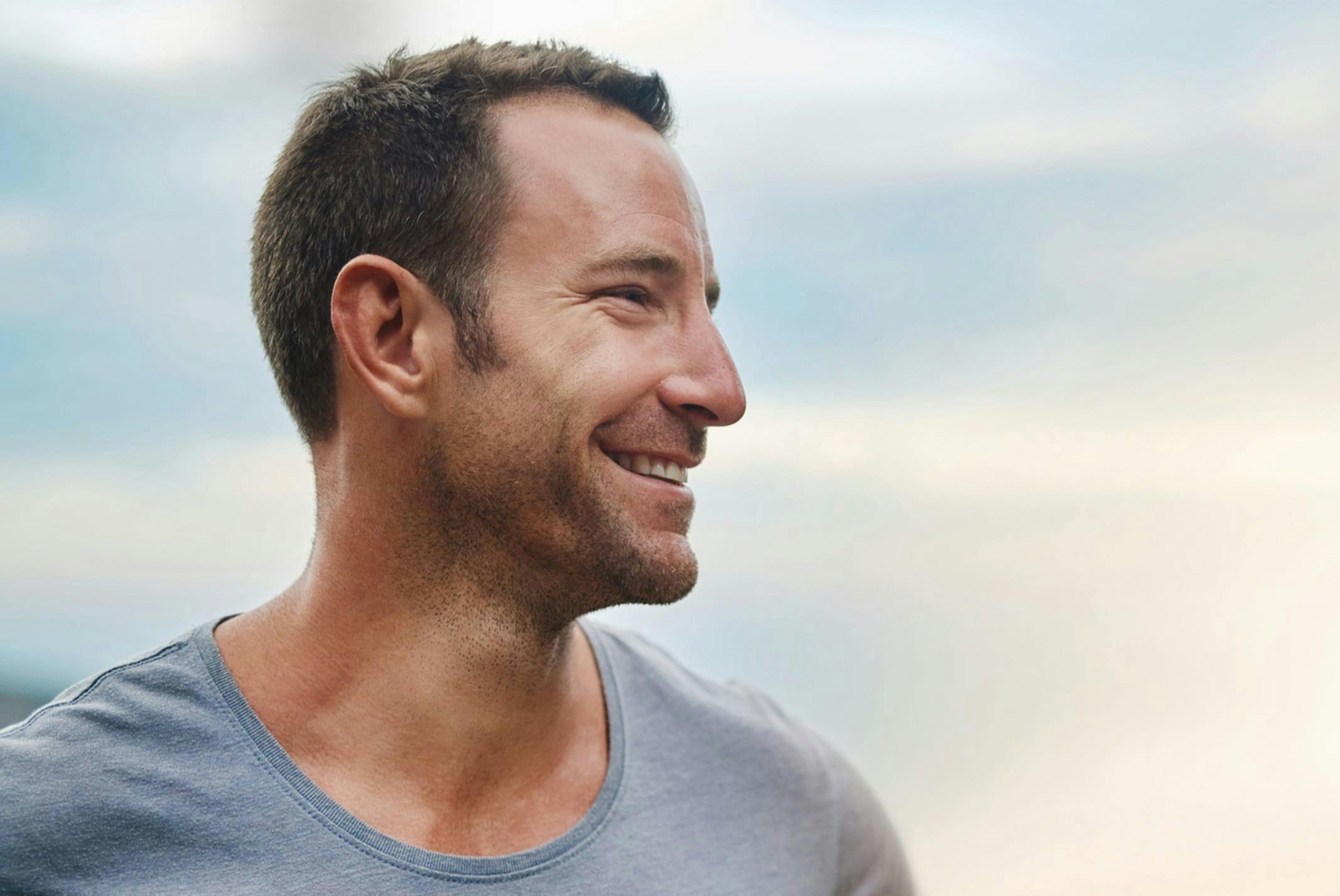 profile of man smiling