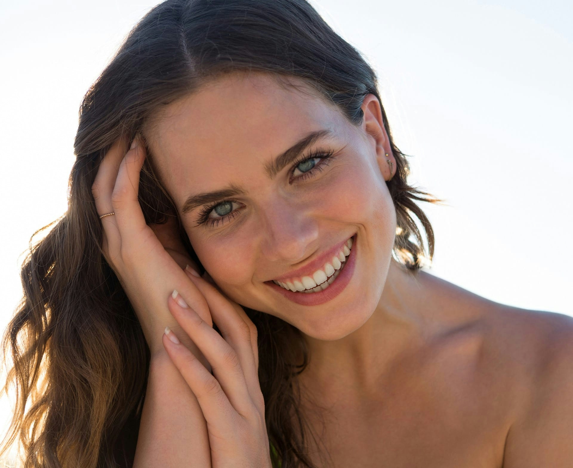 woman smiling