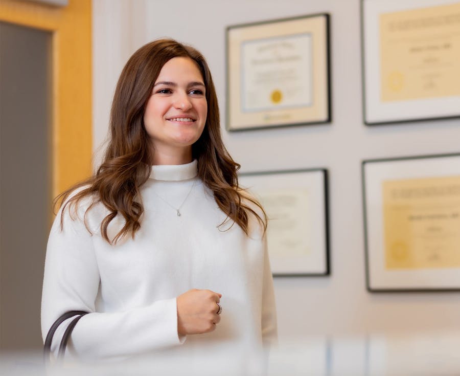 patient in Dr. Carniciu's office