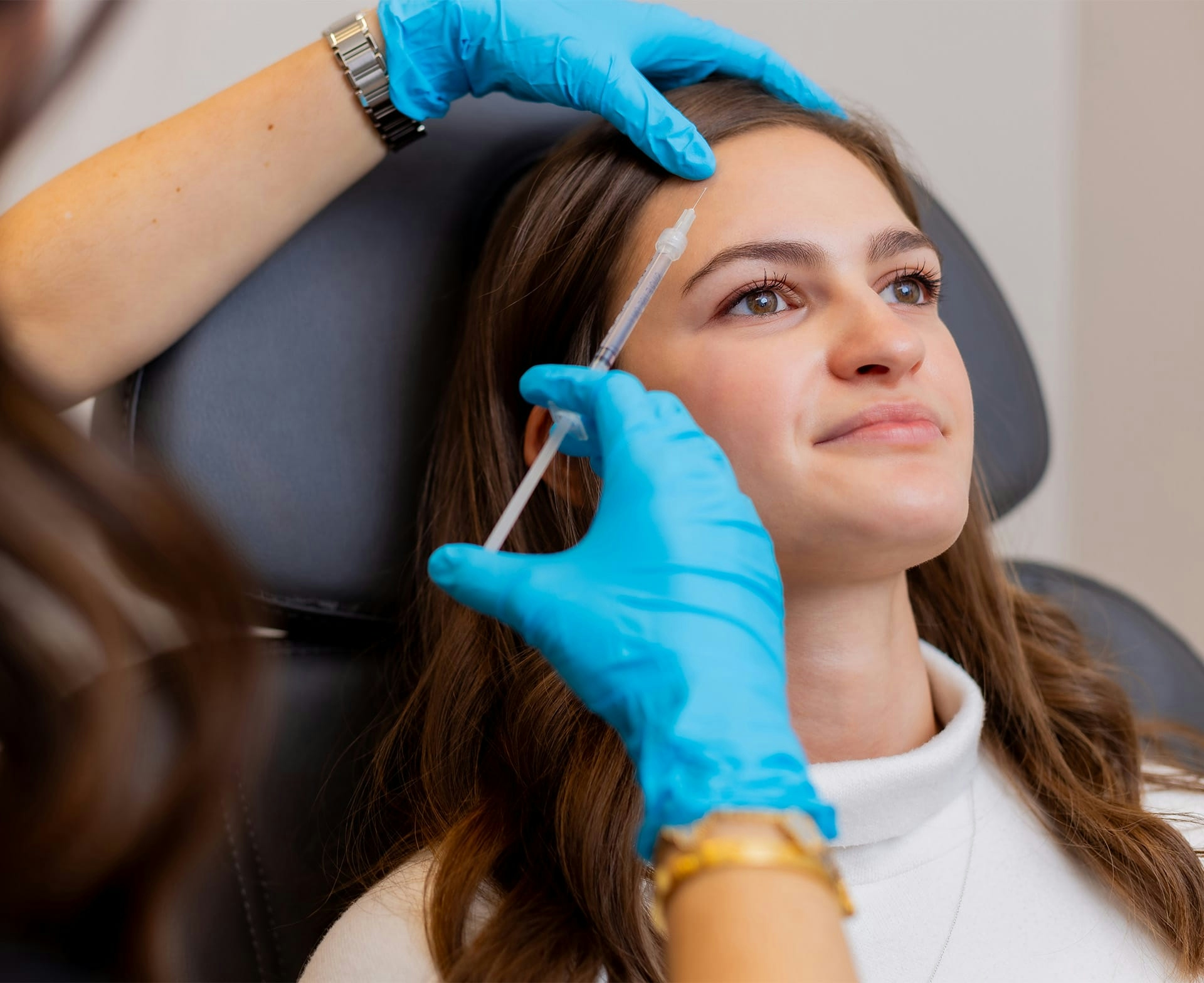 patient getting injectable