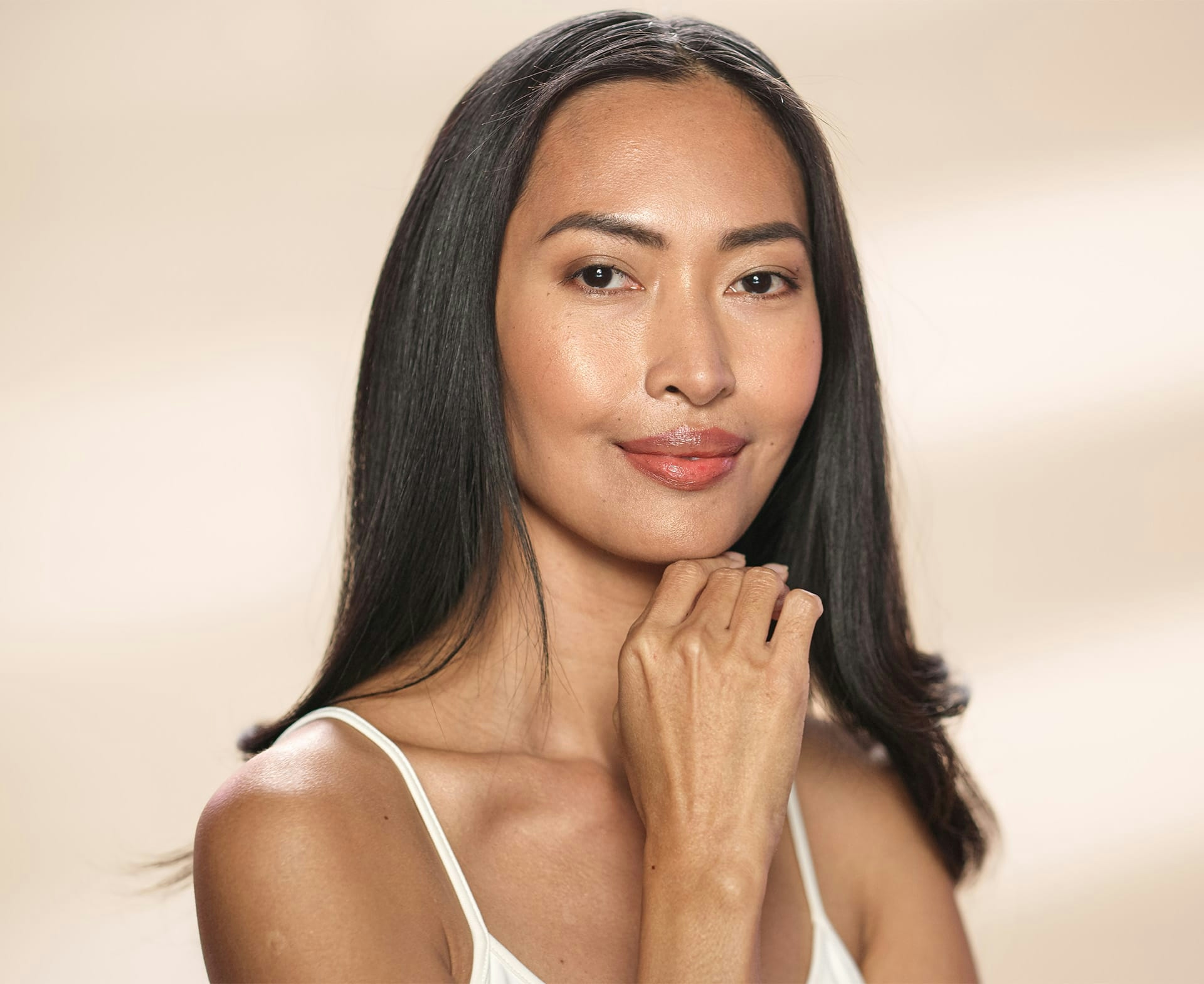 woman smiling