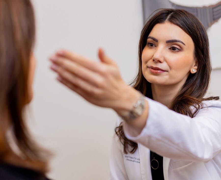 doctor treating patient
