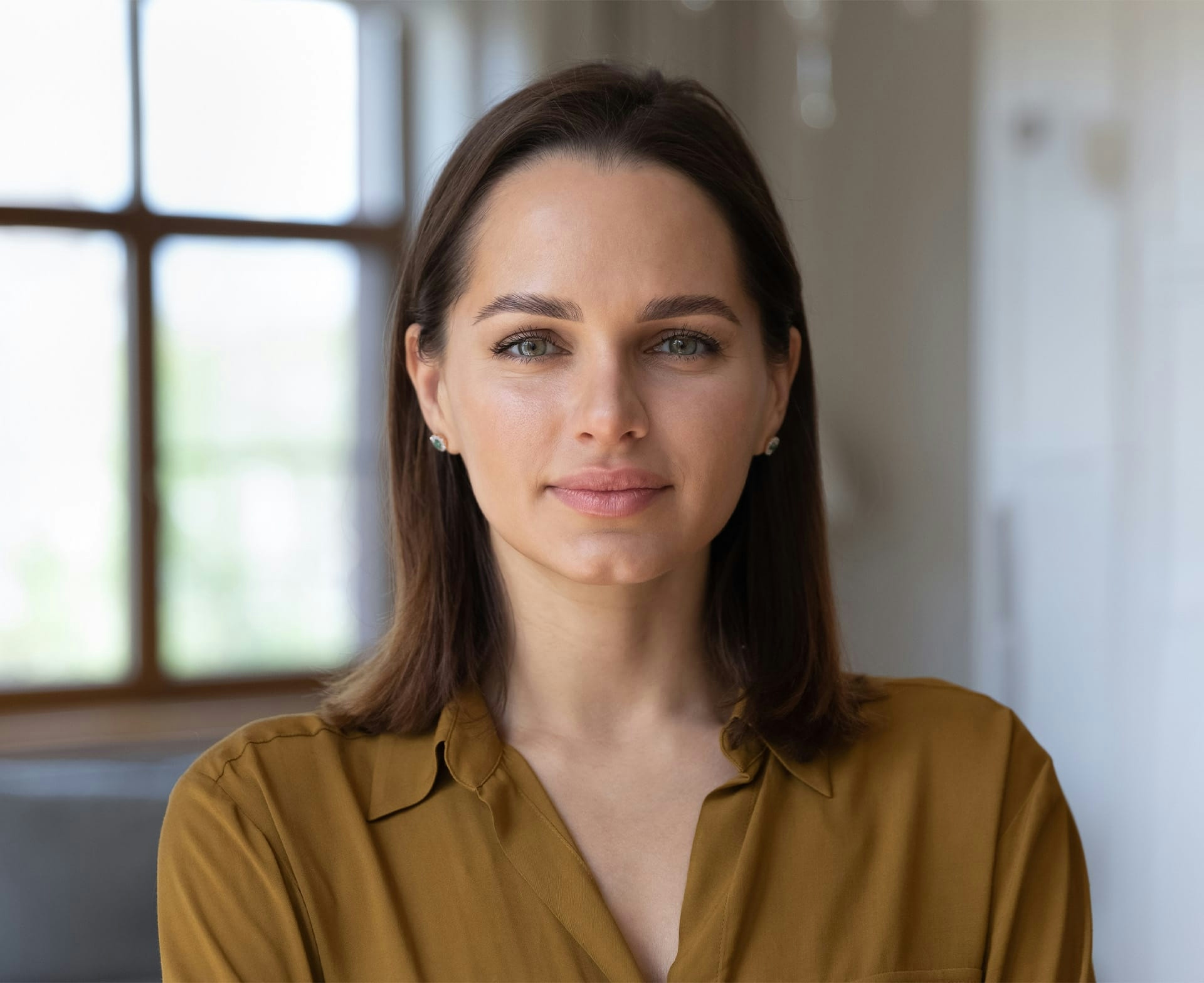 woman smiling