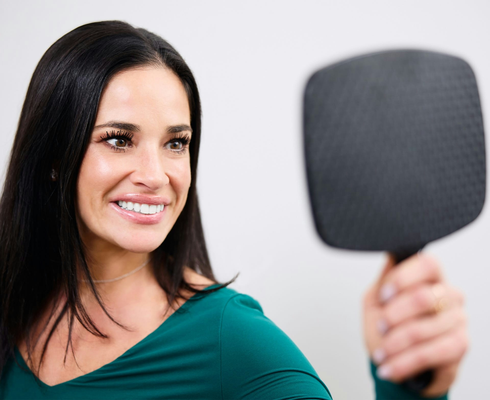 woman smiling