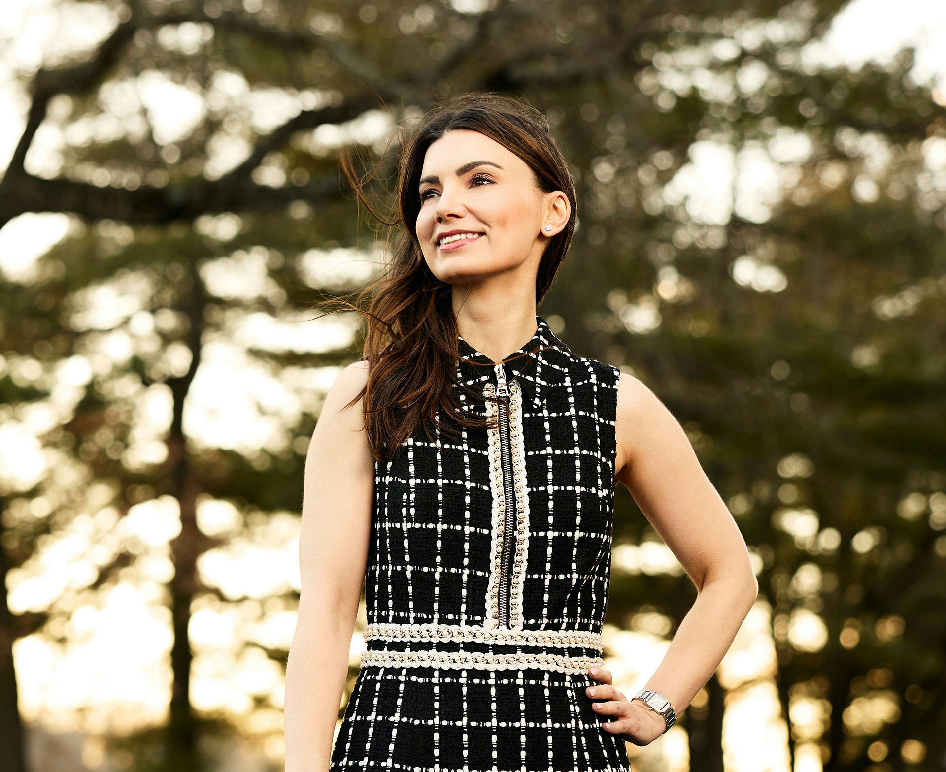 woman smiling