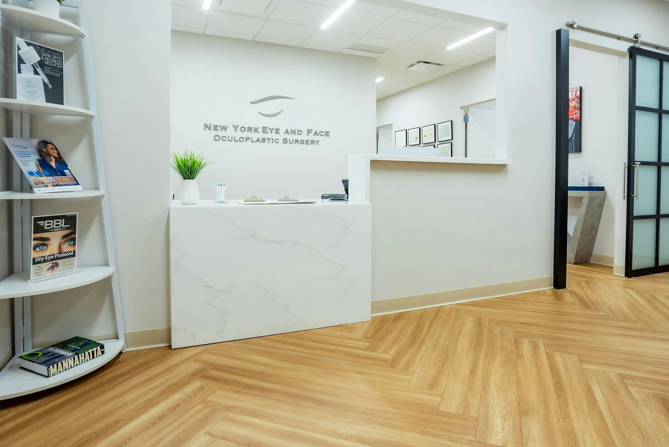 front desk of practice