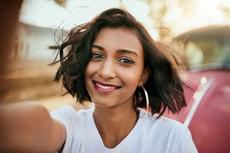 girl smiling