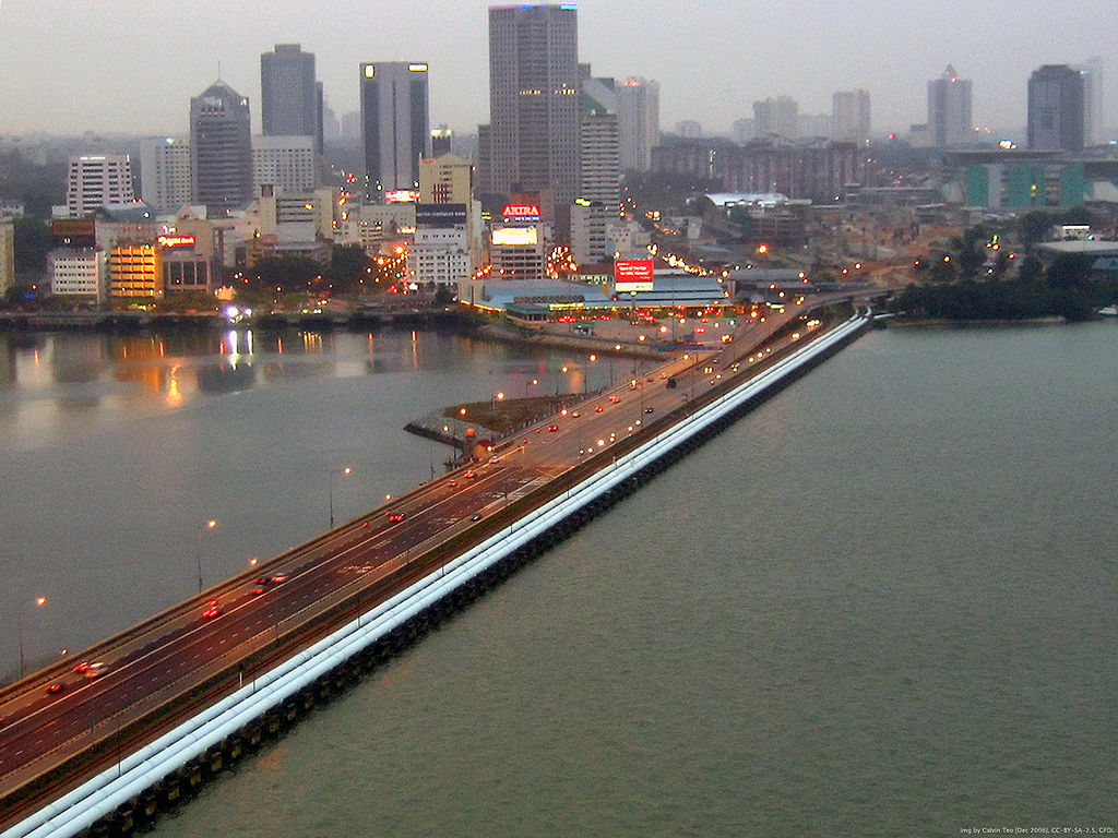 1024px Singapore Johor Causeway