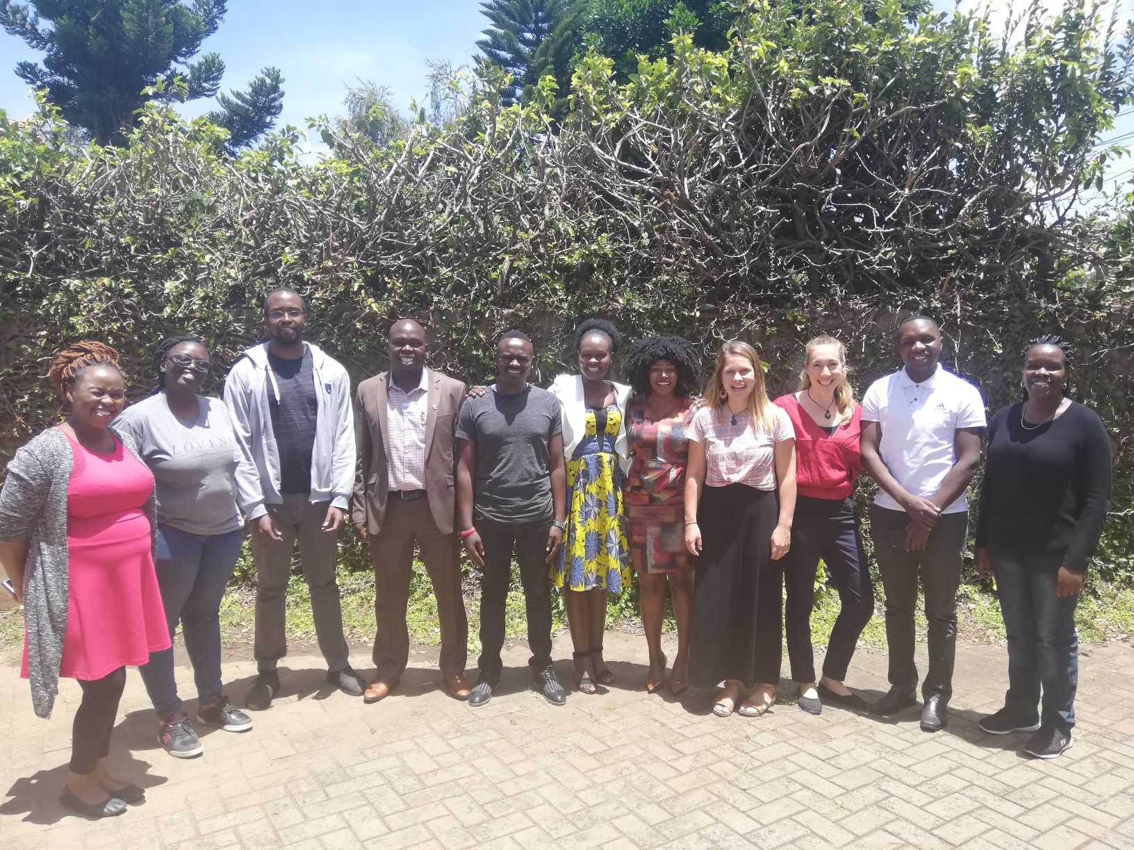 Christey and Jo with project leaders from Kenya Tanzania Uganda2