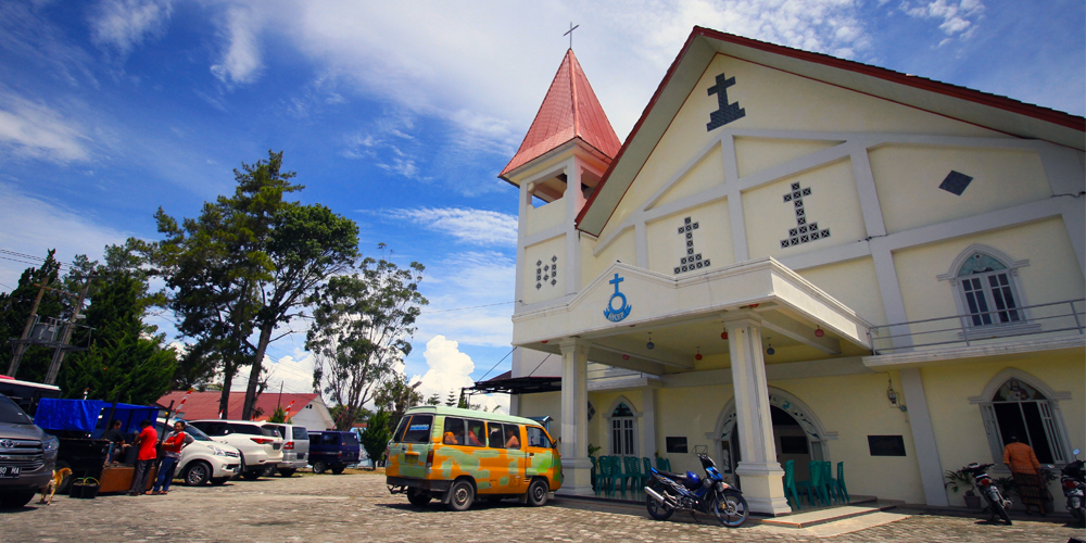Church in Samosir, Indonesia