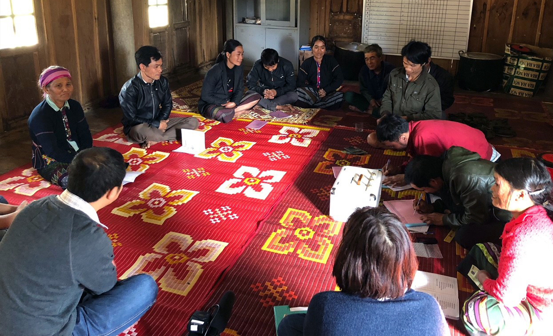 Coffee producer group meeting, Vietnam