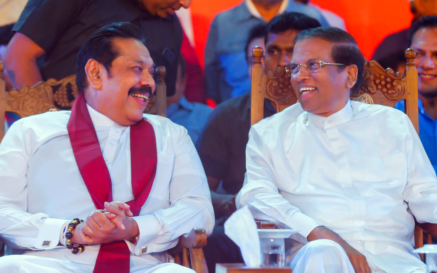 Mahinda Rajapaksa and Maithripala Sirisena Sri Lanka (Photo: FB)