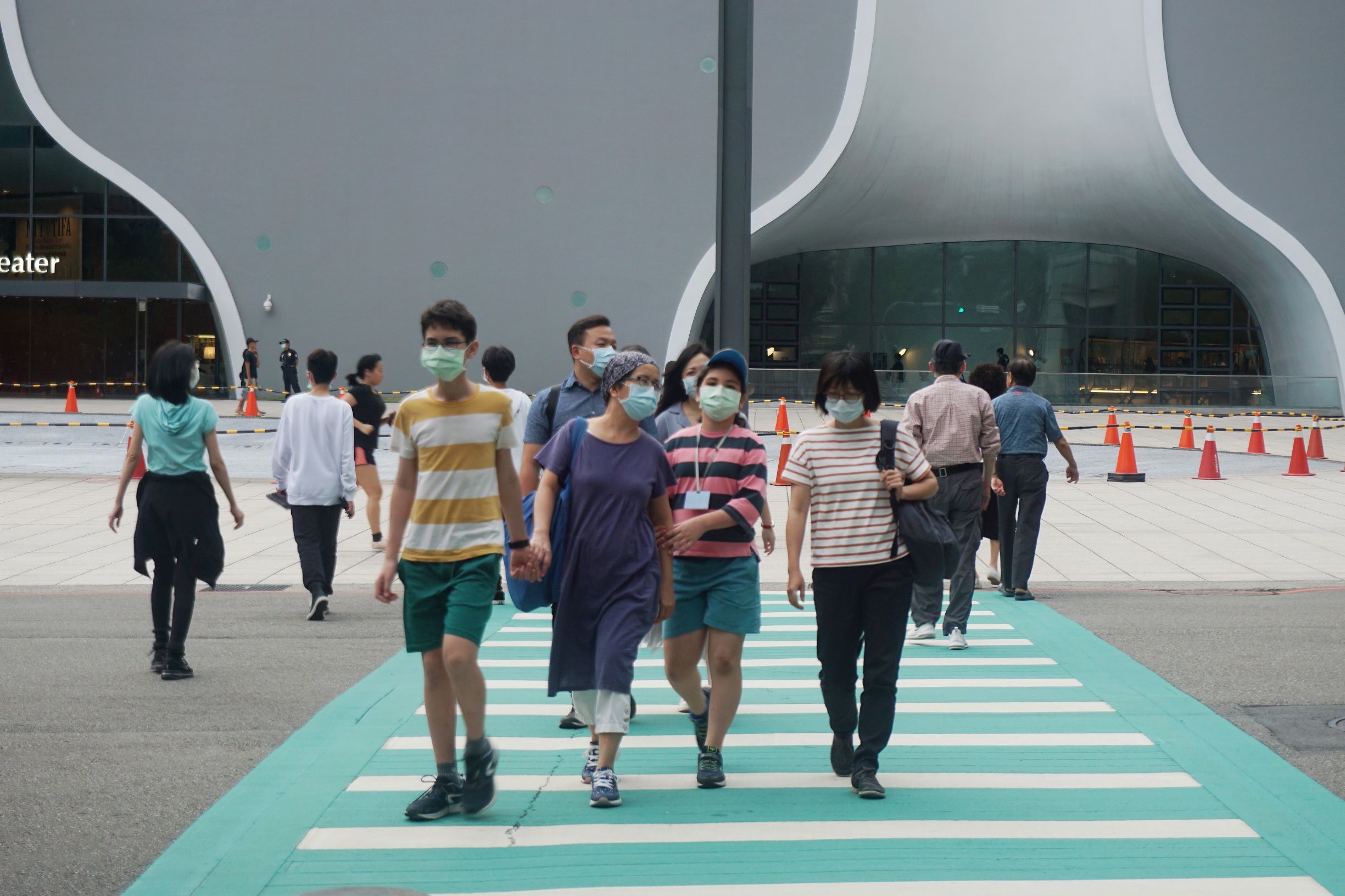 Outside National Taichung Theatre Photo Mark Hanson