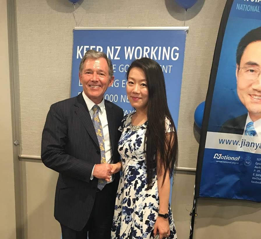 Peter Goodfellow President of National Party and Nancy Lu National Chinese candidate2