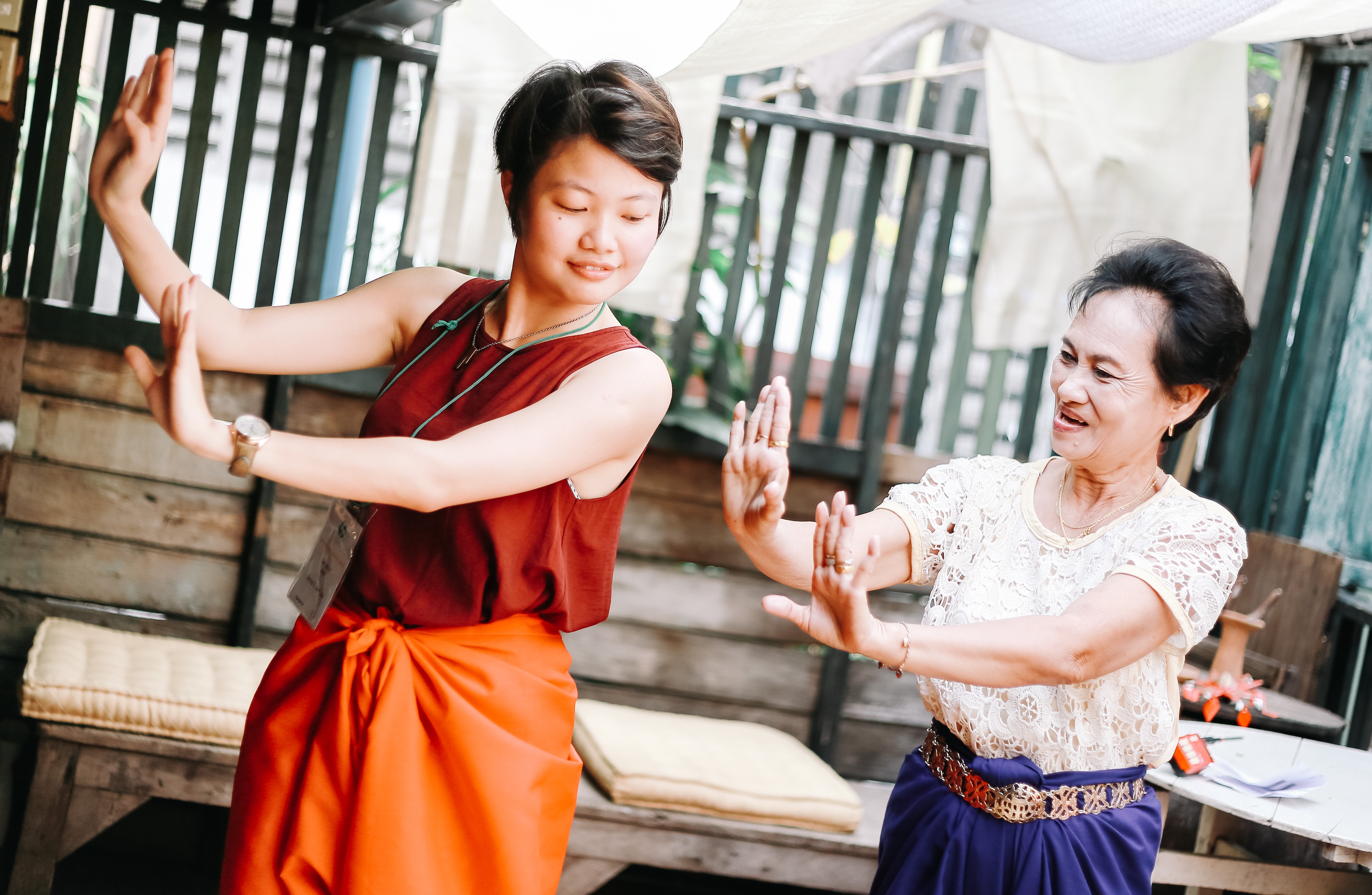 Ram Sud Chatree Dance with grandma Nang Loeng