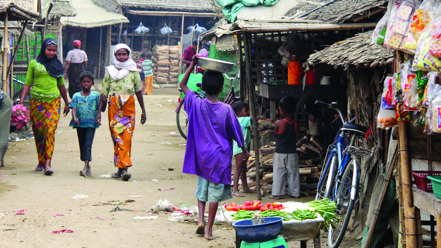 Rohingya in camp outside Sittwe Photo Graeme Acton RNZ2