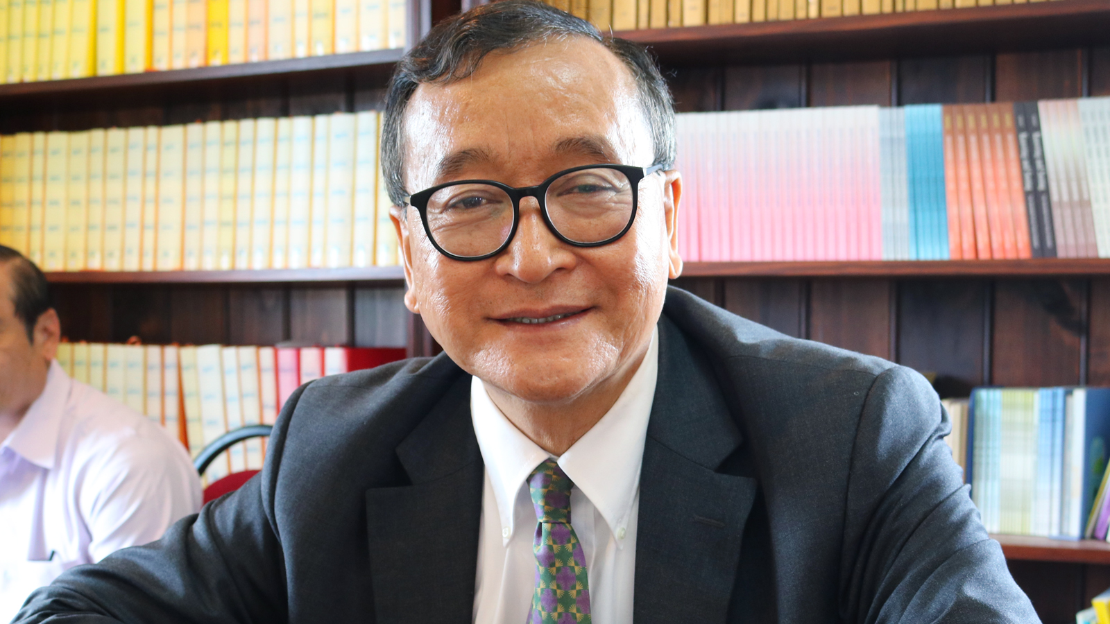 Sam Rainsy visited New Zealand in September 2017.