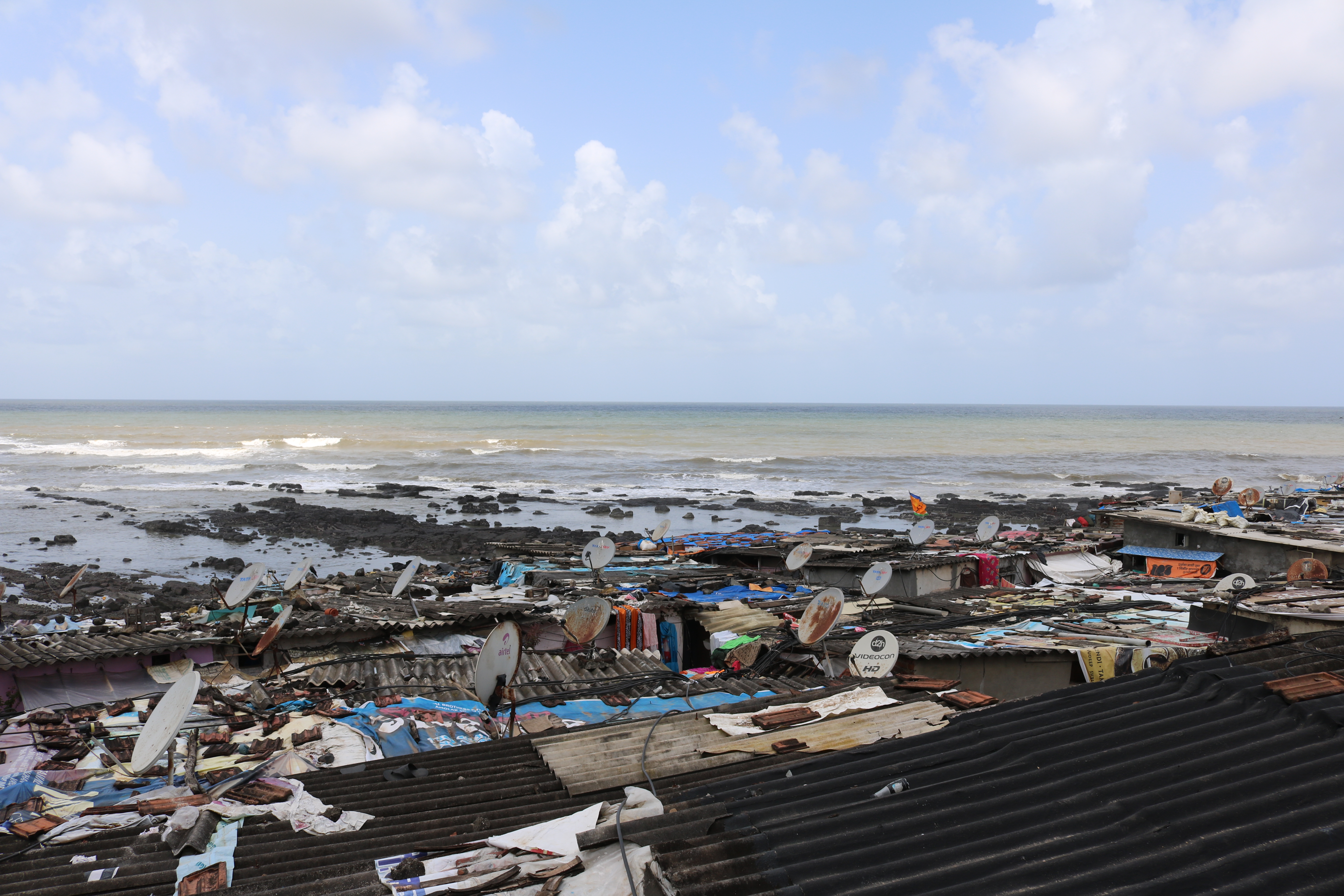 Coastline in Mumbai.