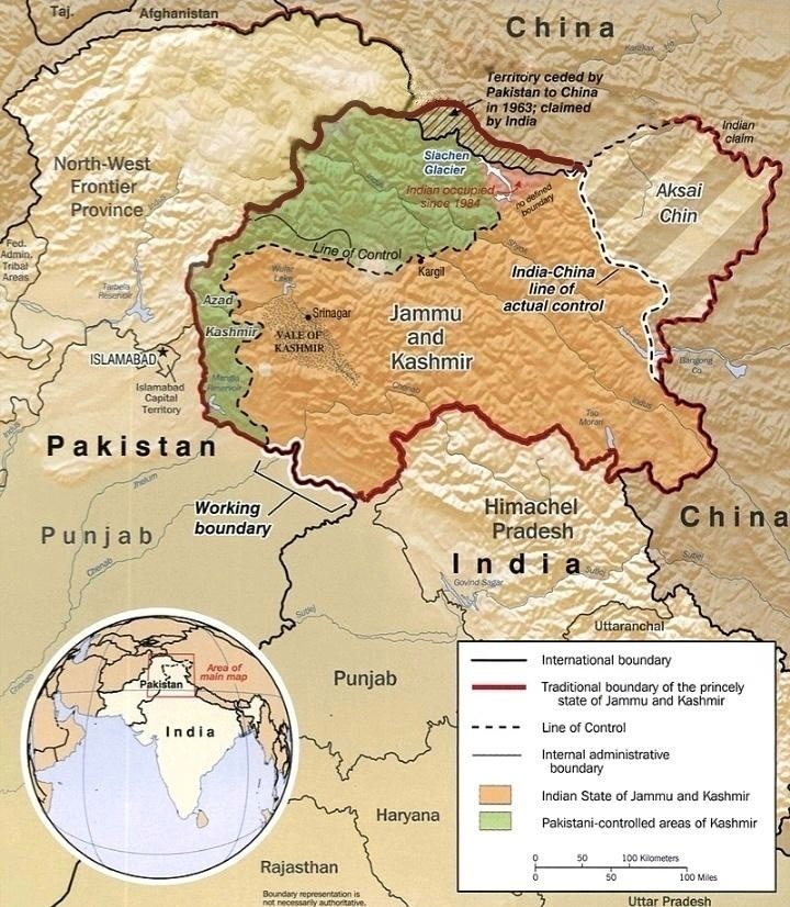 Jammu Kashmir map