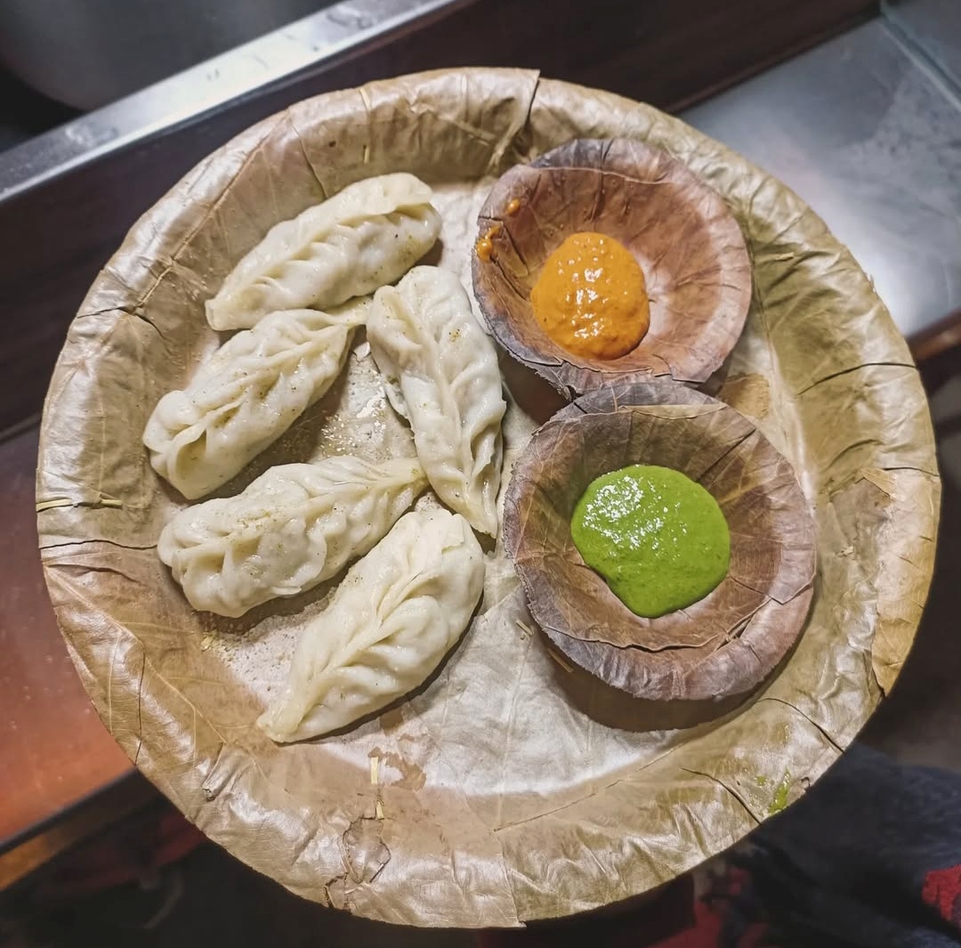 Dumplings piled in a bowl