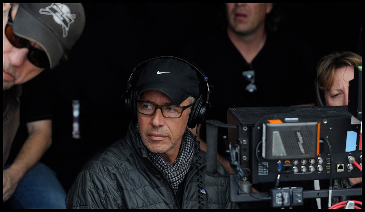 Peter Chelsom on set ph by Reggie Chelsom