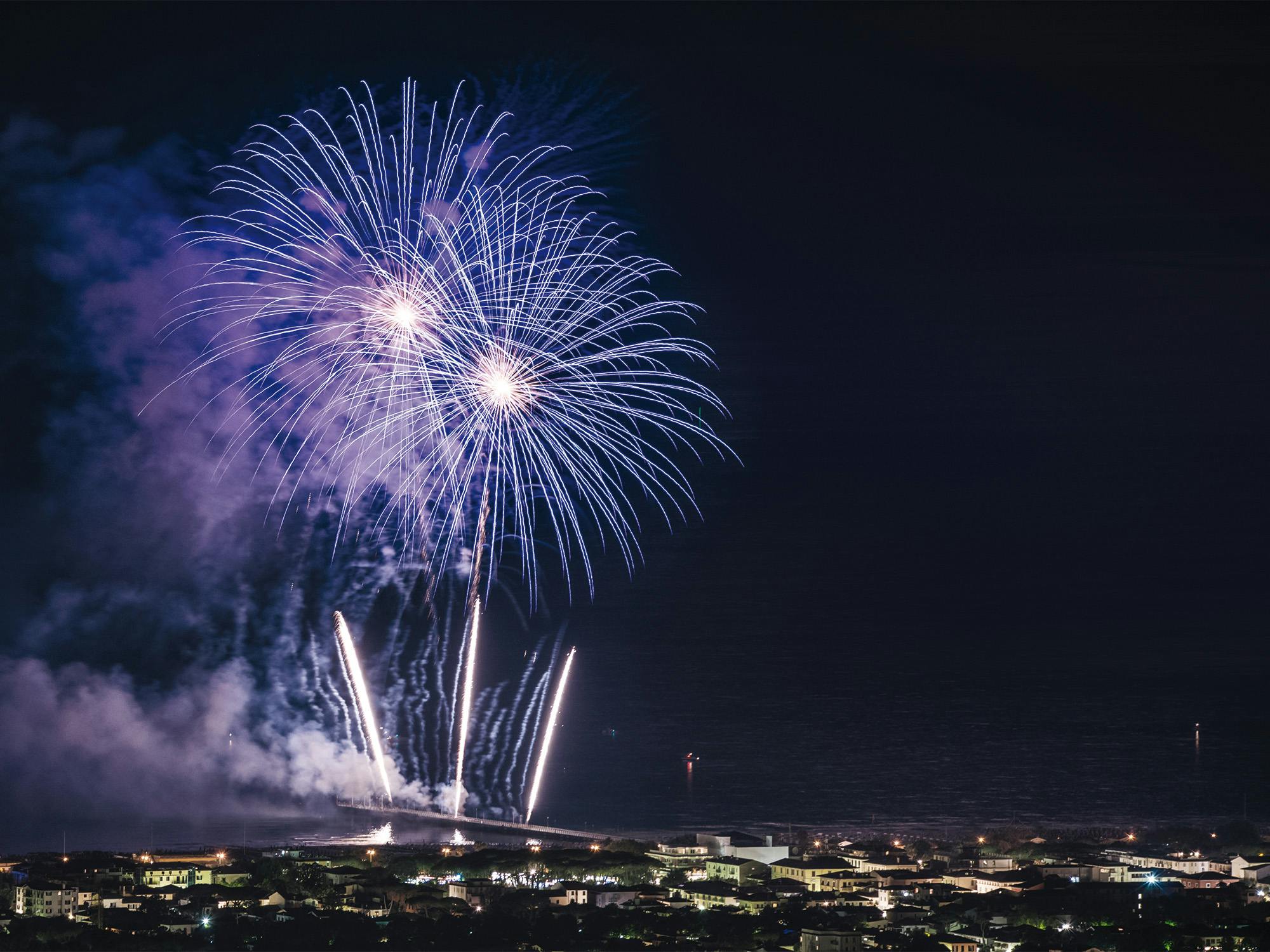 Lo spettacolo pirotecnico di Sant'Ermete