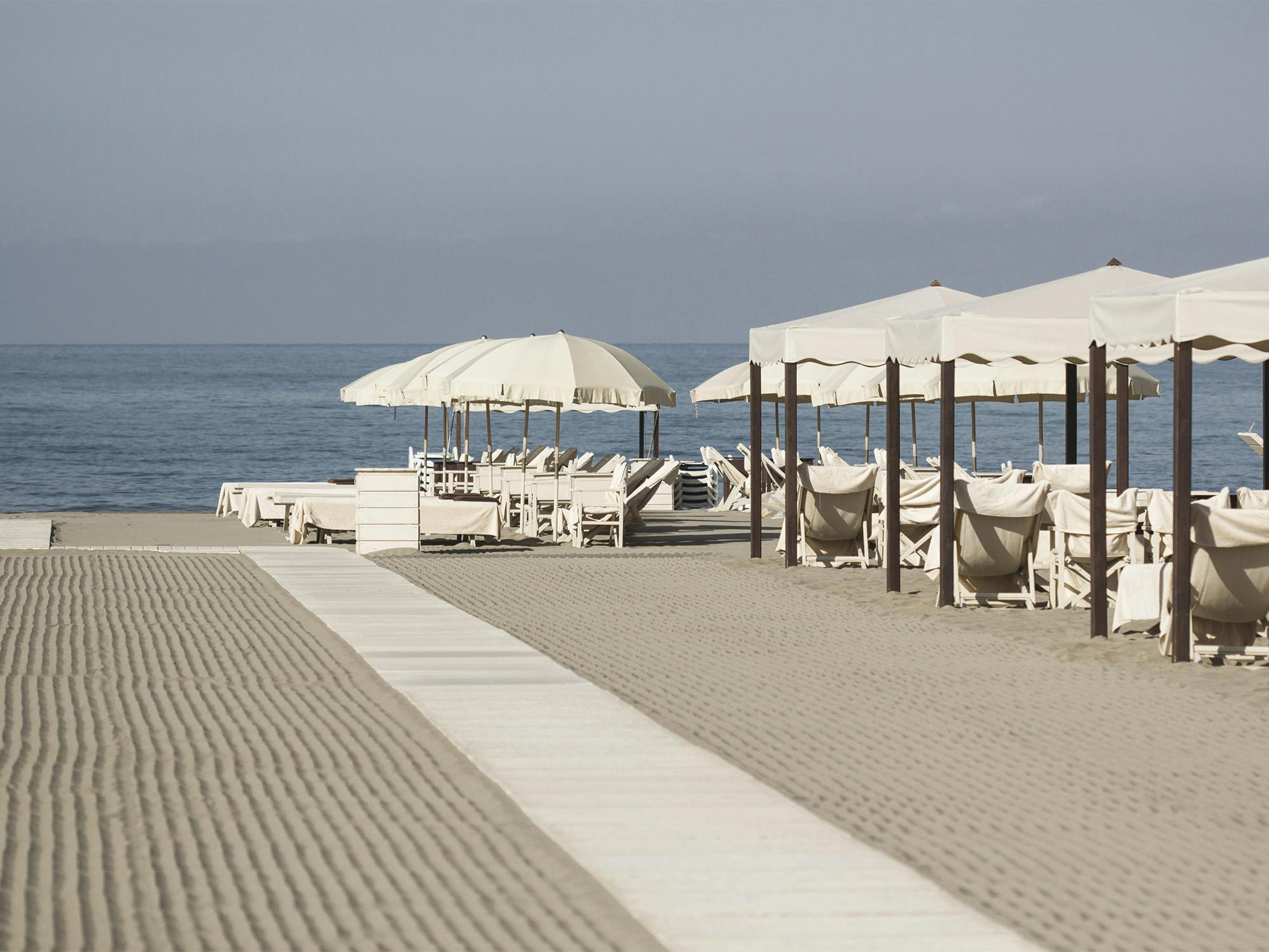 L'elegante spiaggia di Forte dei Marmi