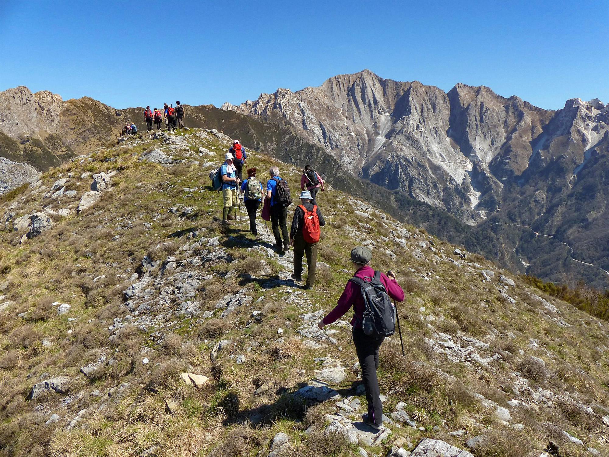 Verso il monte Carchio (sullo sfondo il monte Altissimo)