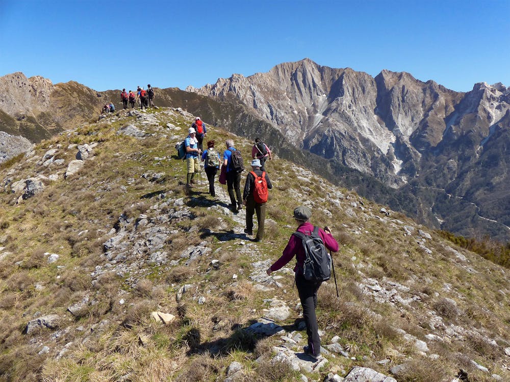 Verso il monte Carchio (sullo sfondo il monte Altissimo)