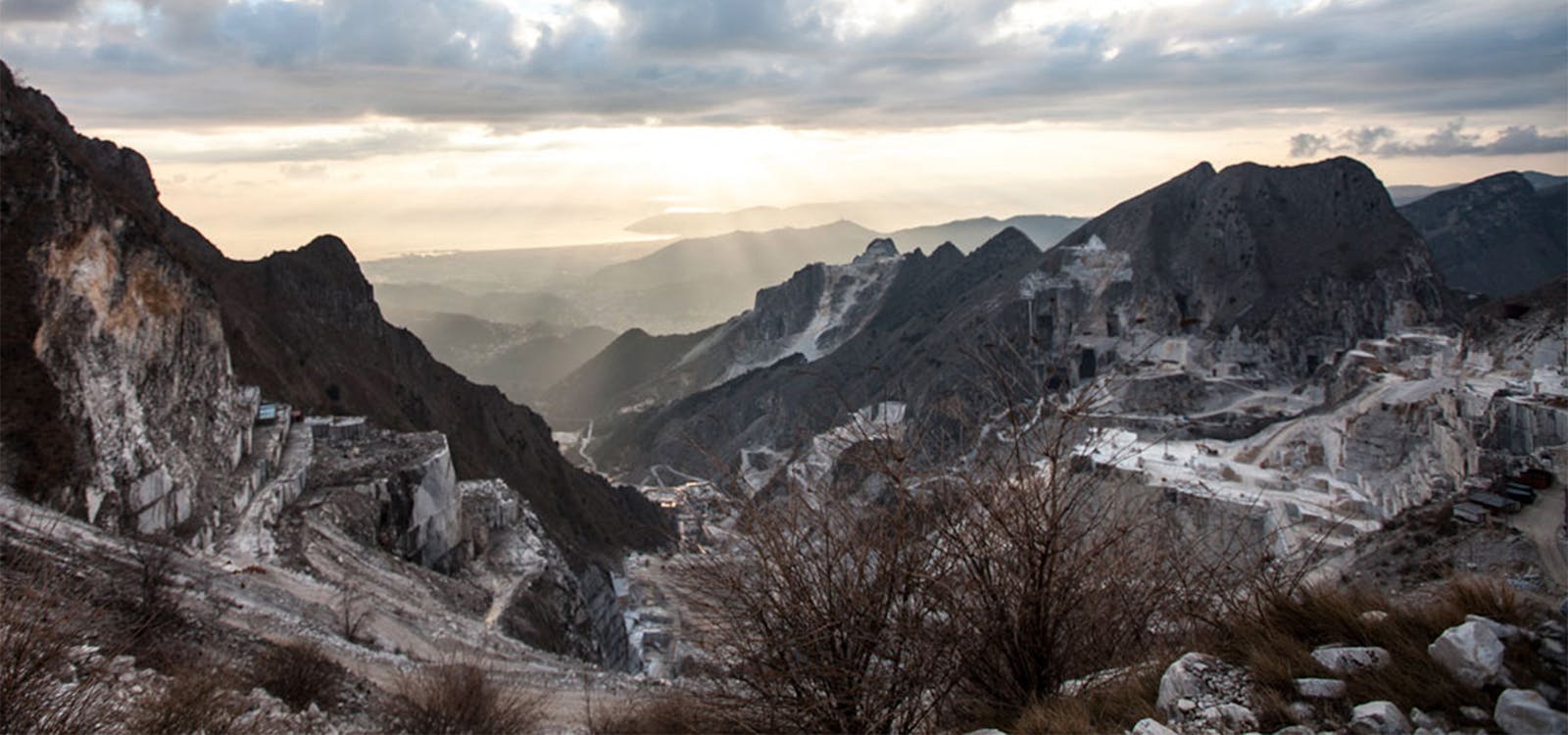 Le cave di marmo di Carrara Le cave di marmo di Carrara