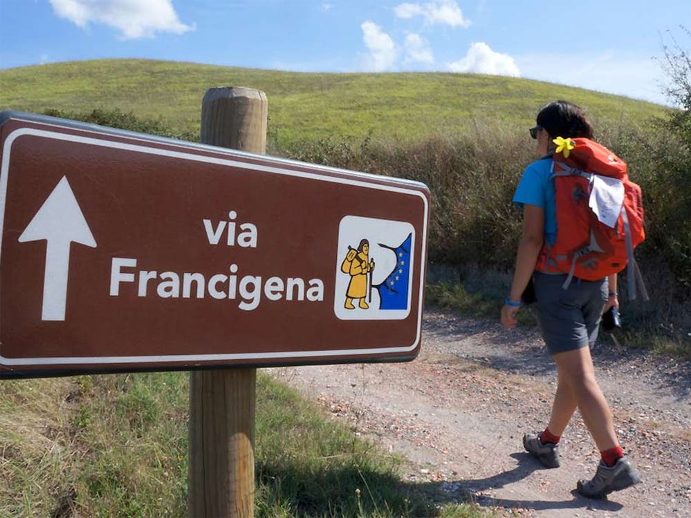 Foto d'archivio della Via Francigena Foto d'archivio della Via Francigena