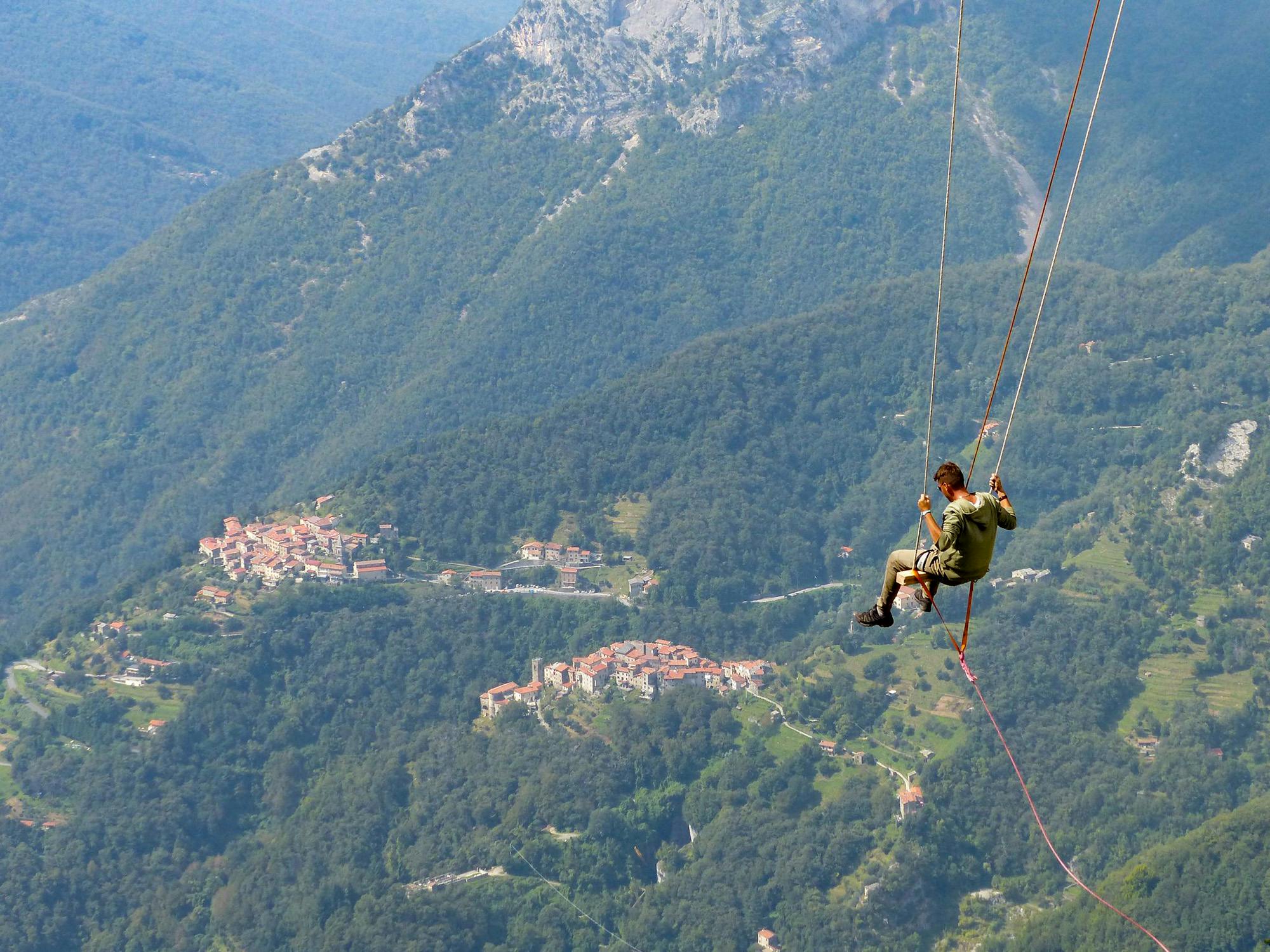 L'altalena sul Monte Forato