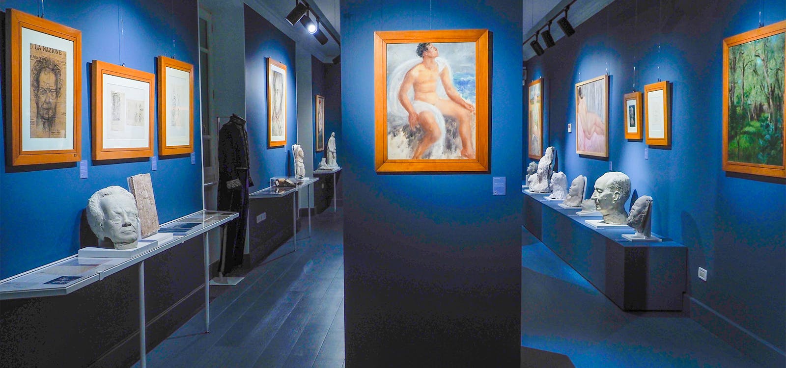 Una sala del Museo Quarto Platano di Villa Bertelli a Forte dei Marmi Una sala del Museo Quarto Platano di Villa Bertelli a Forte dei Marmi