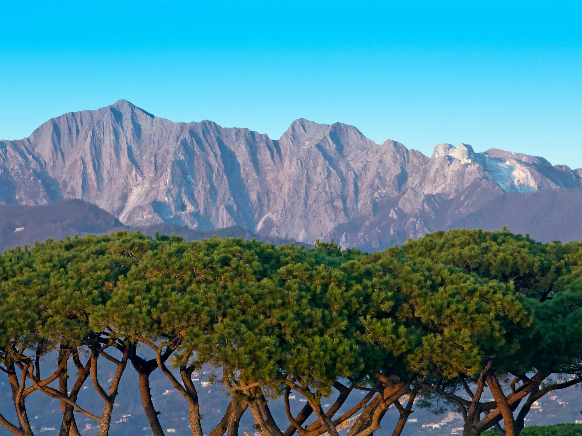 Le Alpi Apuane viste da Forte dei Marmi