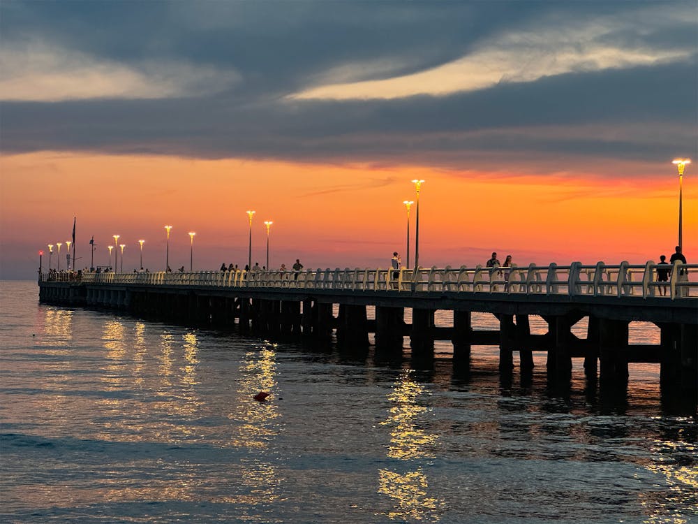 Tramonto dal pontile di Forte dei Marmi