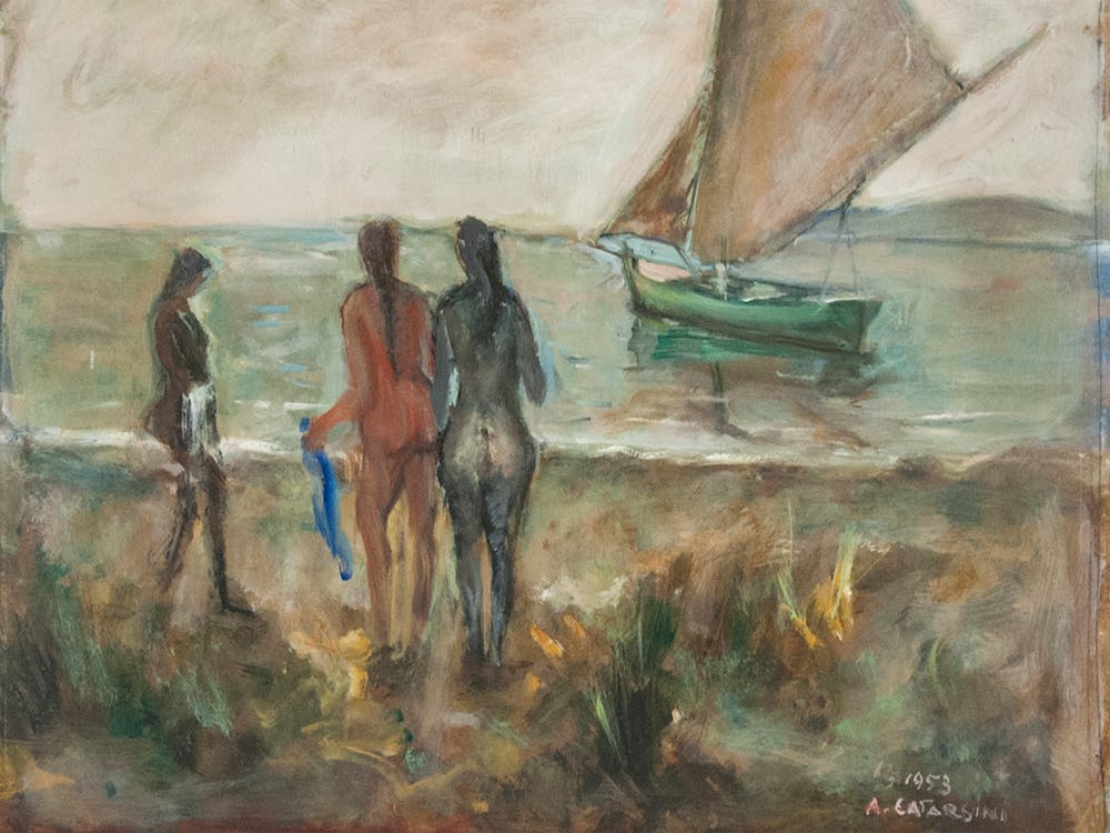 "Marina con figure", Alfredo Catarsini