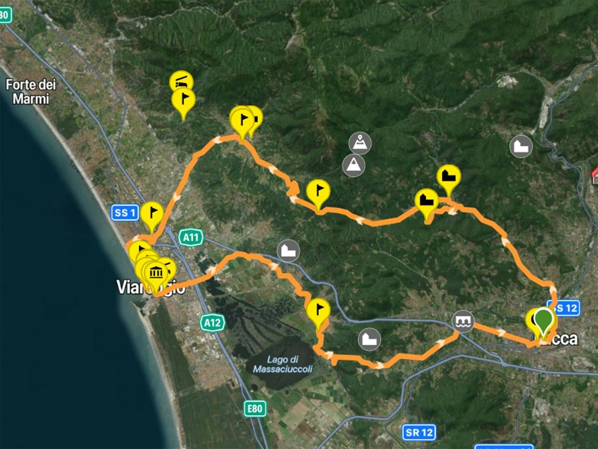 Percorso corto Cammino di Catarsini