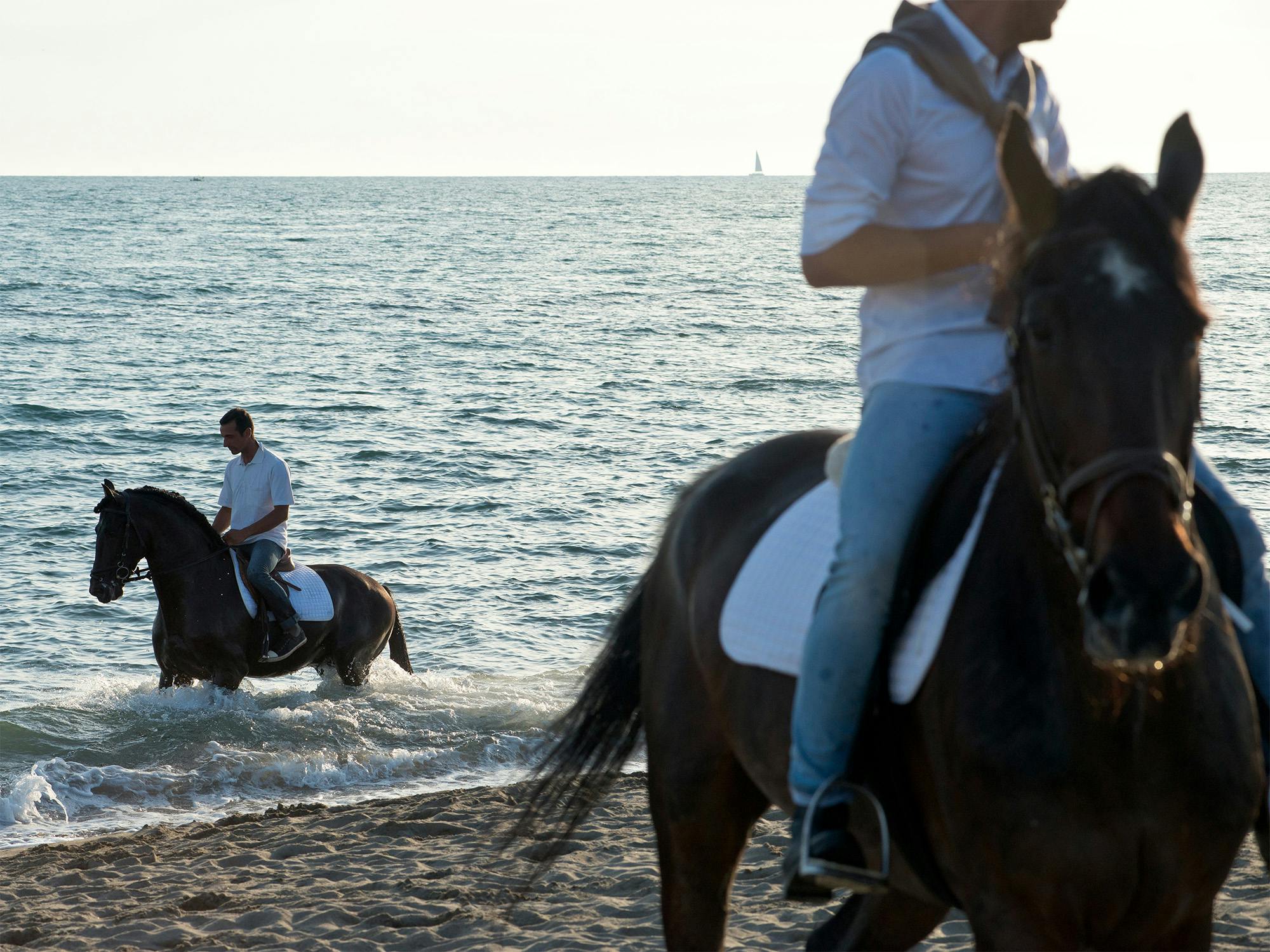A cavallo alla spiaggia libera di Forte dei Marmi