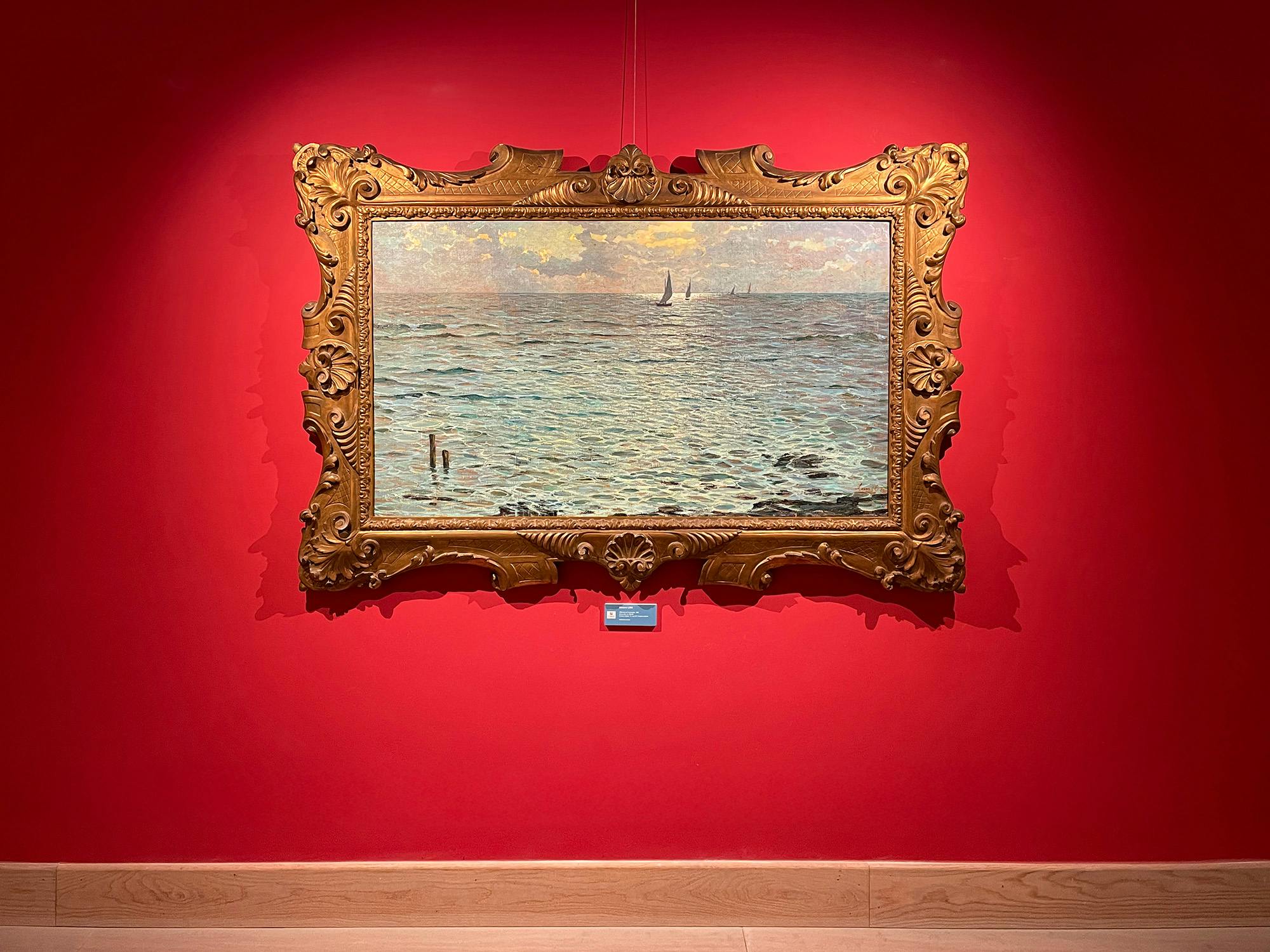 Un dipinto in esposizione a Villa Bertelli