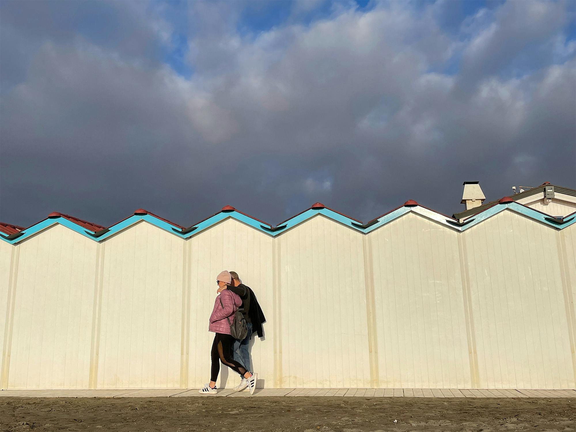 Un passeggiata in spiaggia d'inverno