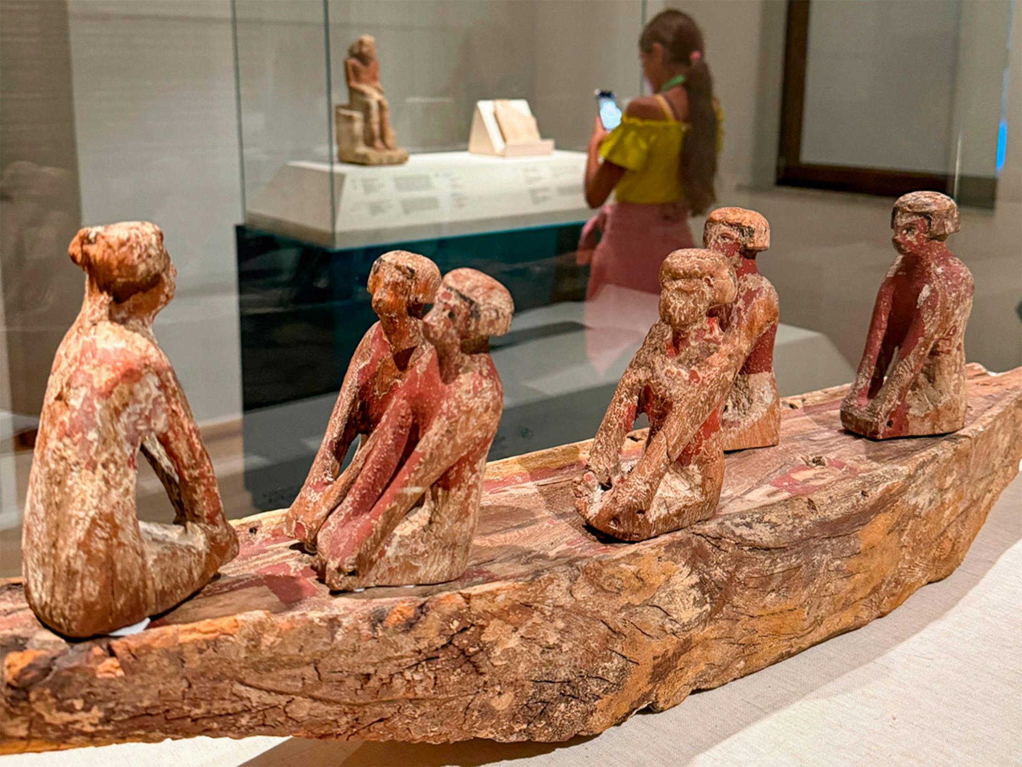 Uno dei reperti esposti al Fortino nell'ambito della mostra "Gli Egizi e i doni del Nilo"