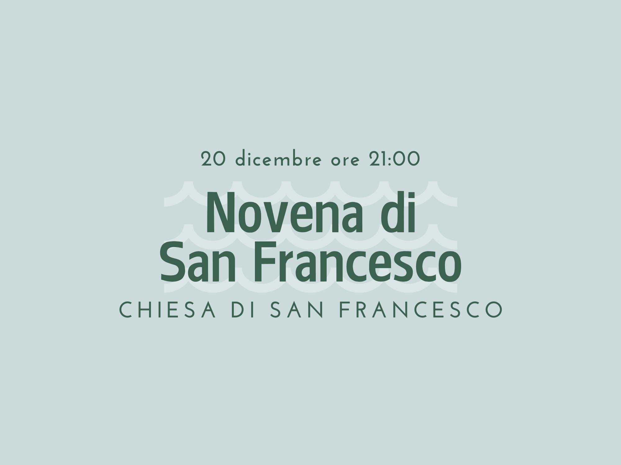 Copertina Novena di San Francesco
