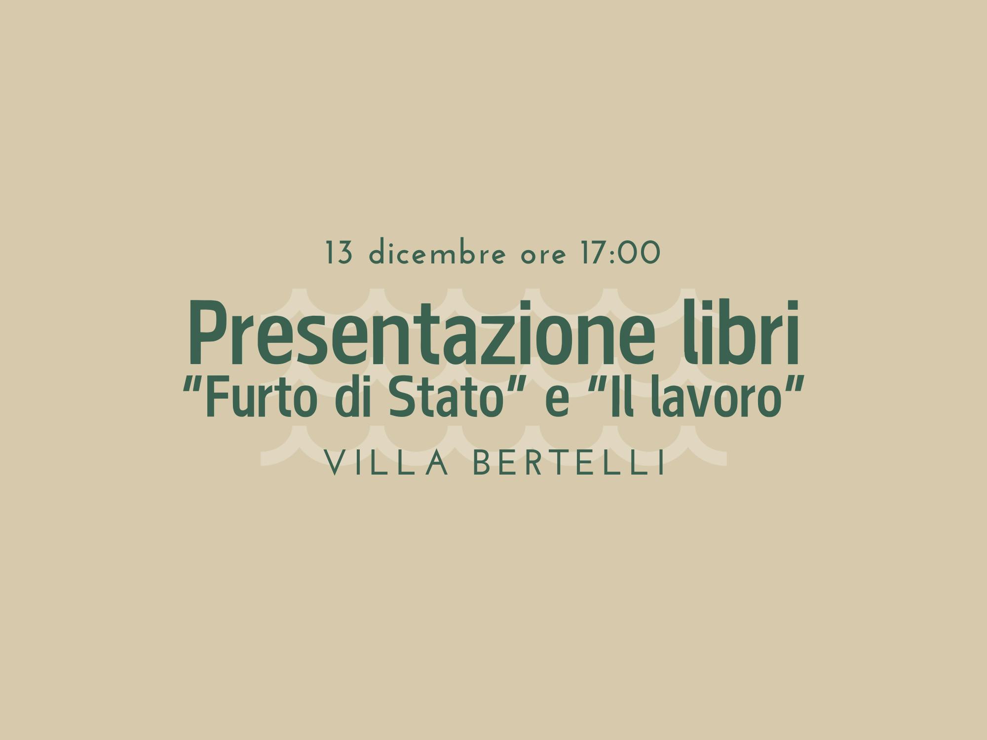 Copertina libri Furto di Stato e Il lavoro