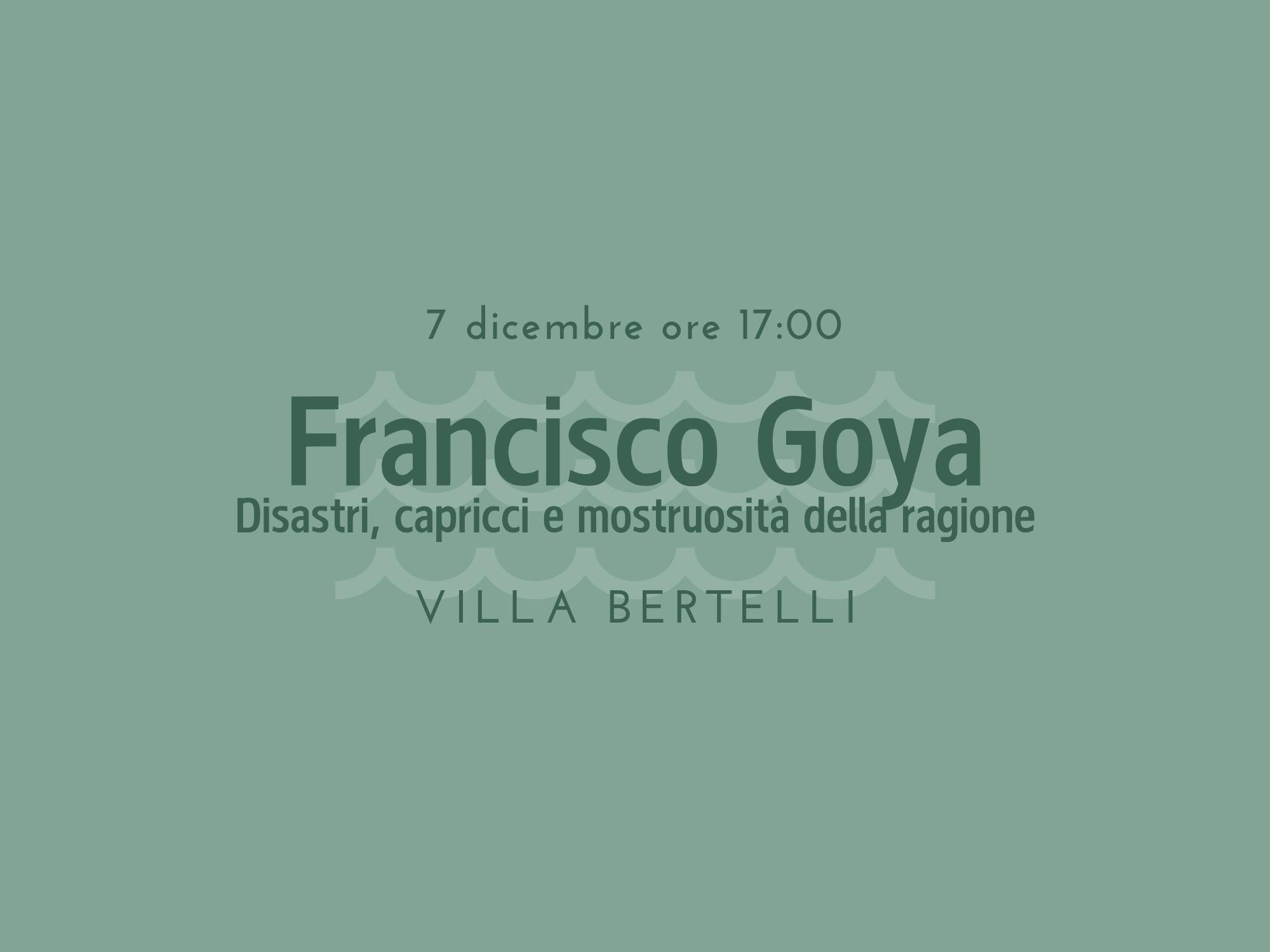 Copertina Francisco Goya