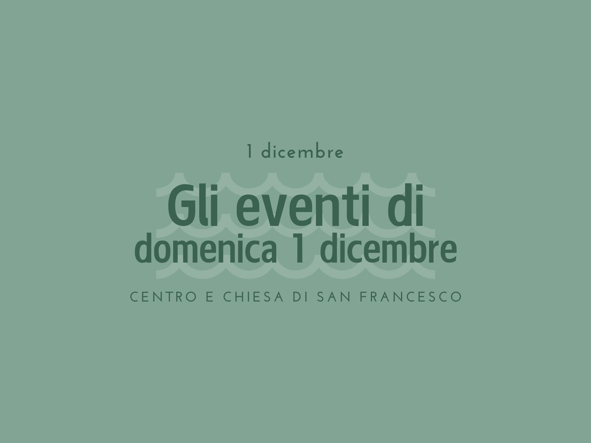 Copertina eventi 1 dicembre 2025