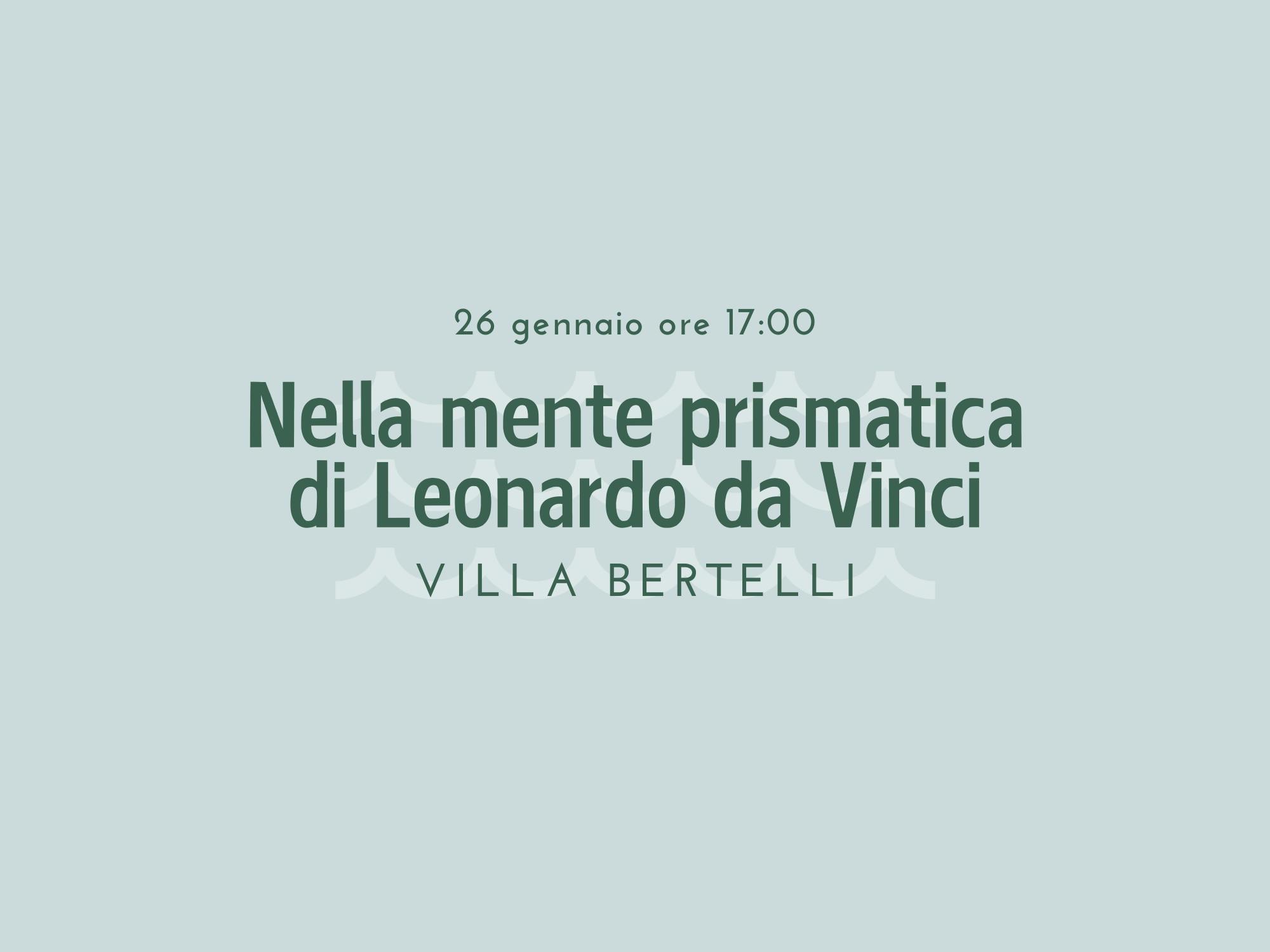 Copertina nella mente prismatica di Leonardo da Vinci