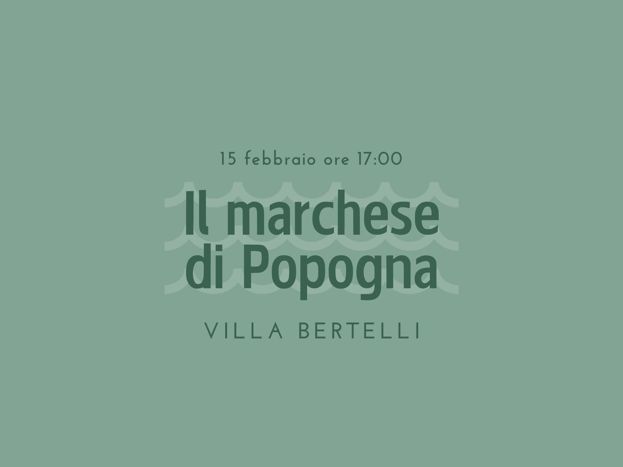 Copertina Il Marchese di Popogna