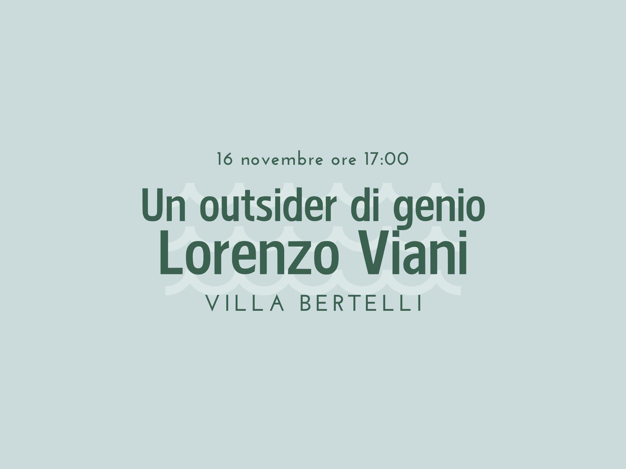 Copertina Un outsider di genio Lorenzo Viani