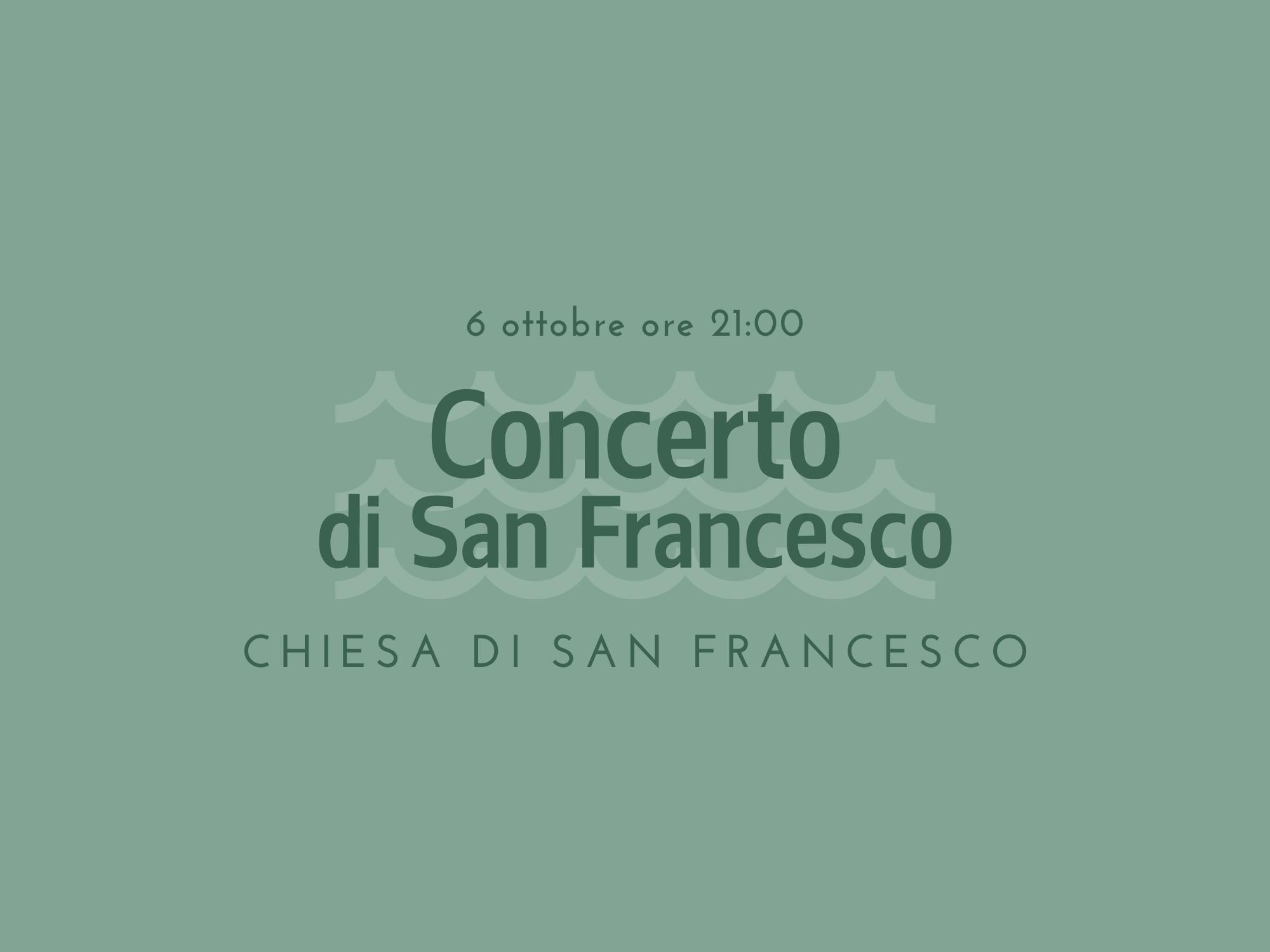Copertina Concerto San Francesco