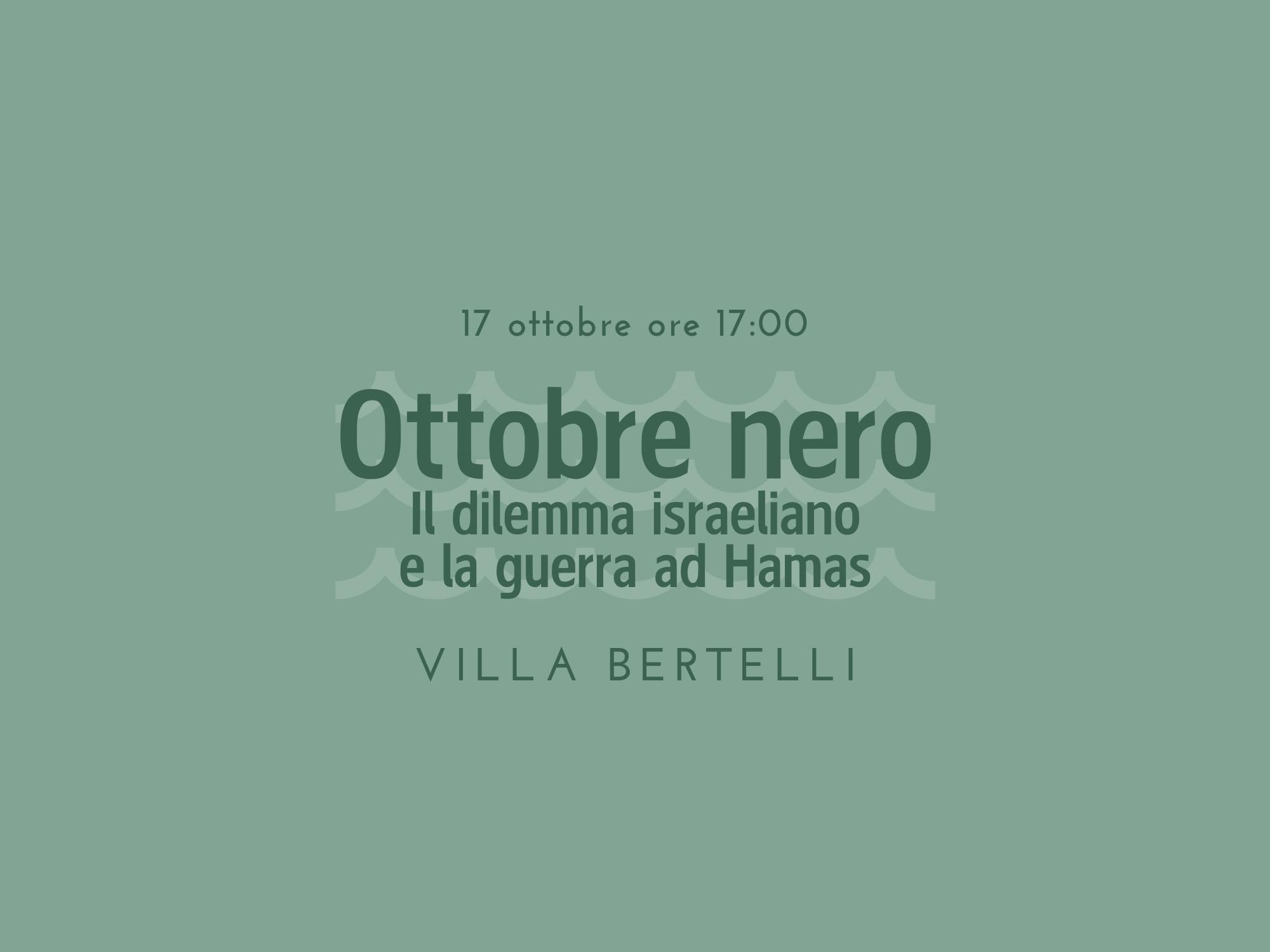 Copertina Ottobre nero